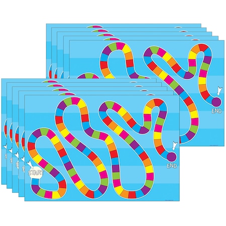 Ashley Productions Smart Poly Blank Game Board Chart, Dry-Erase, 13in x 19in, PK10 91022